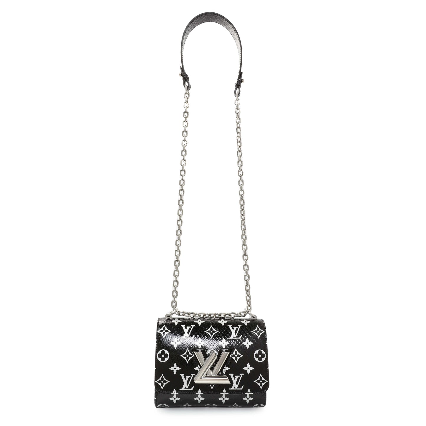 Exclusive Louis Vuitton Monogram Coated Python Twist PM — Front View
