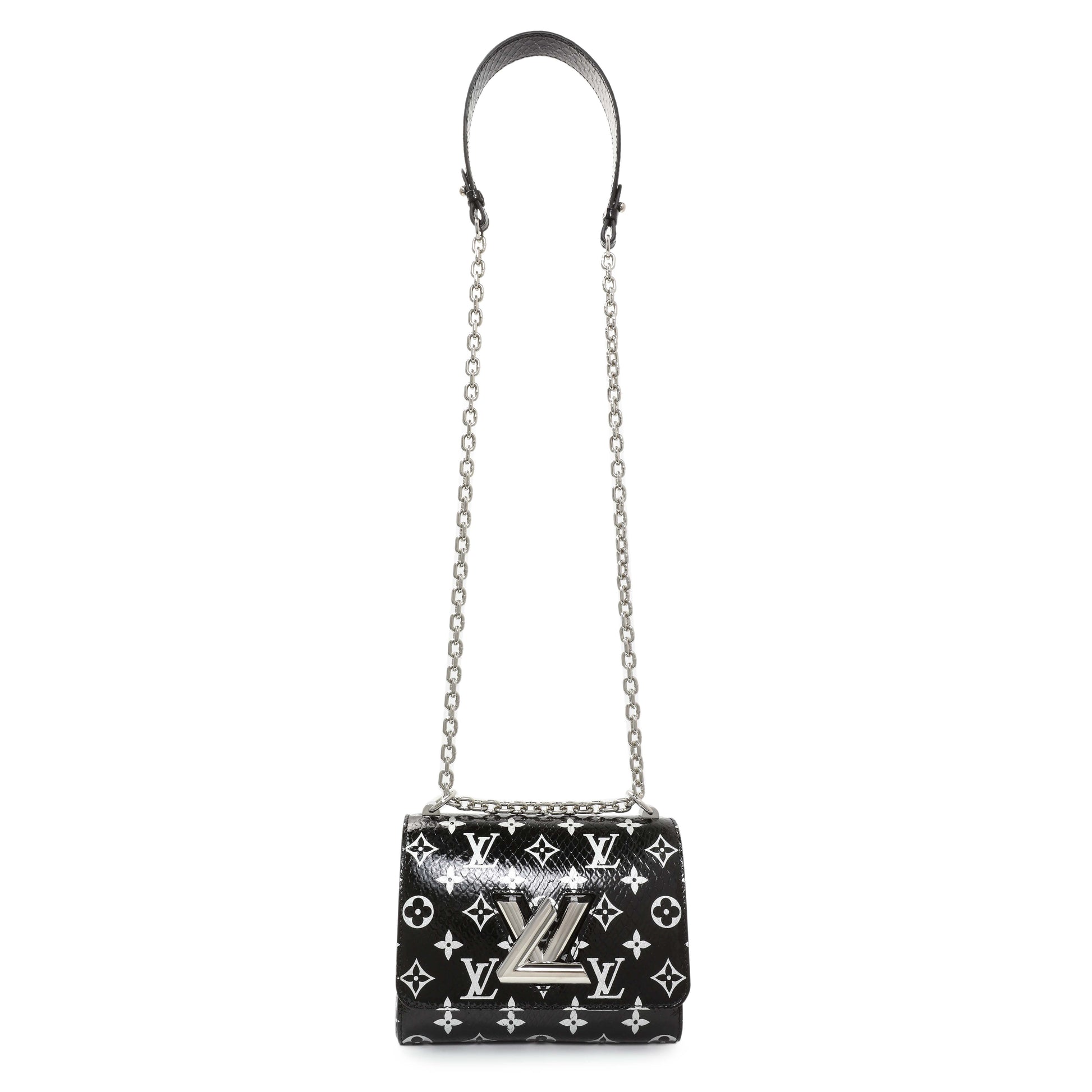 Exclusive Louis Vuitton Monogram Coated Python Twist PM — Front View