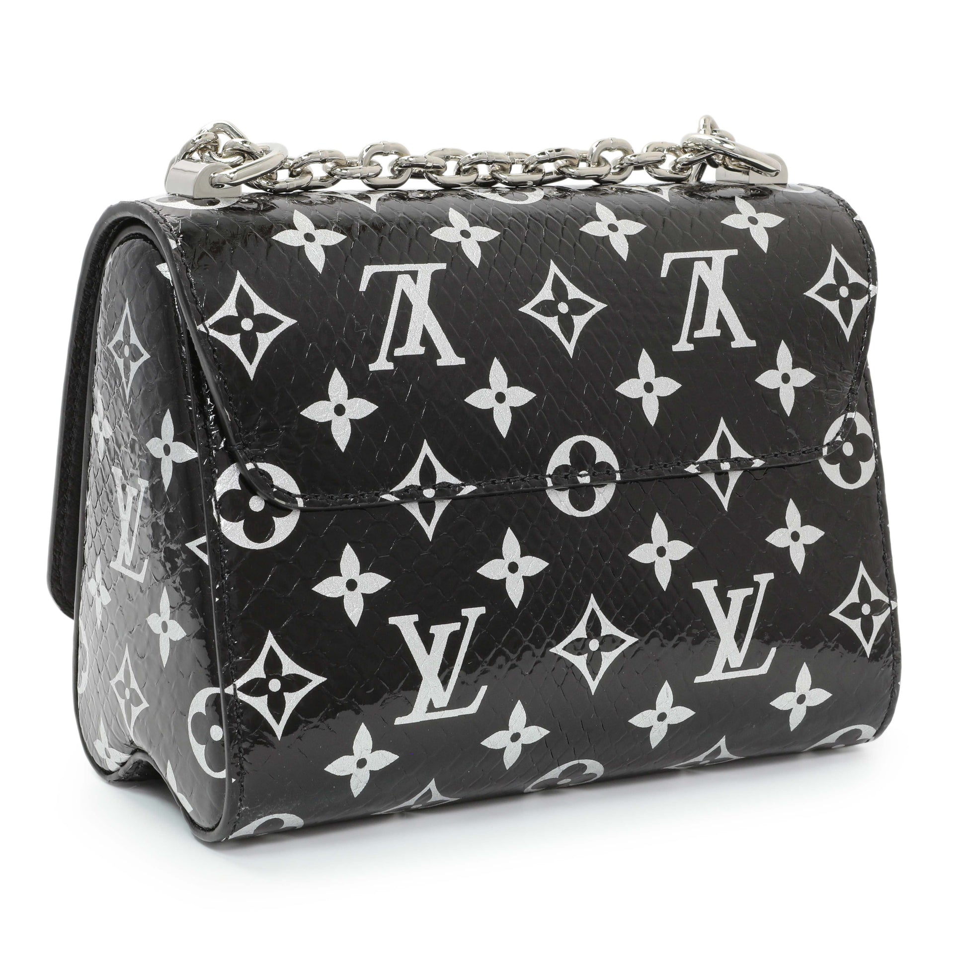 Exclusive Louis Vuitton Monogram Coated Python Twist PM — Back View