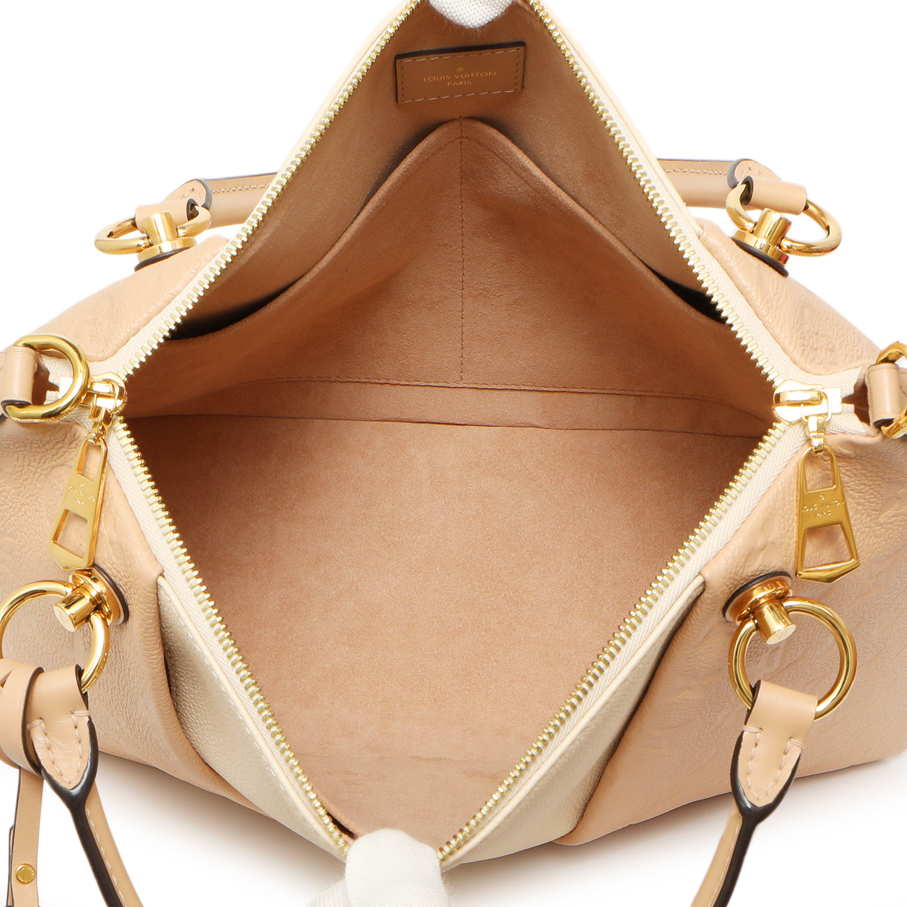 Exclusive Louis Vuitton Beige Empreinte V Tote MM — Alternate View 8