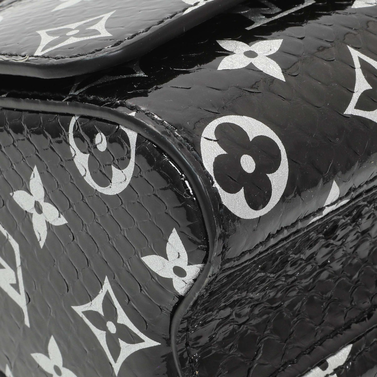 Exclusive Louis Vuitton Monogram Coated Python Twist PM — Detail View