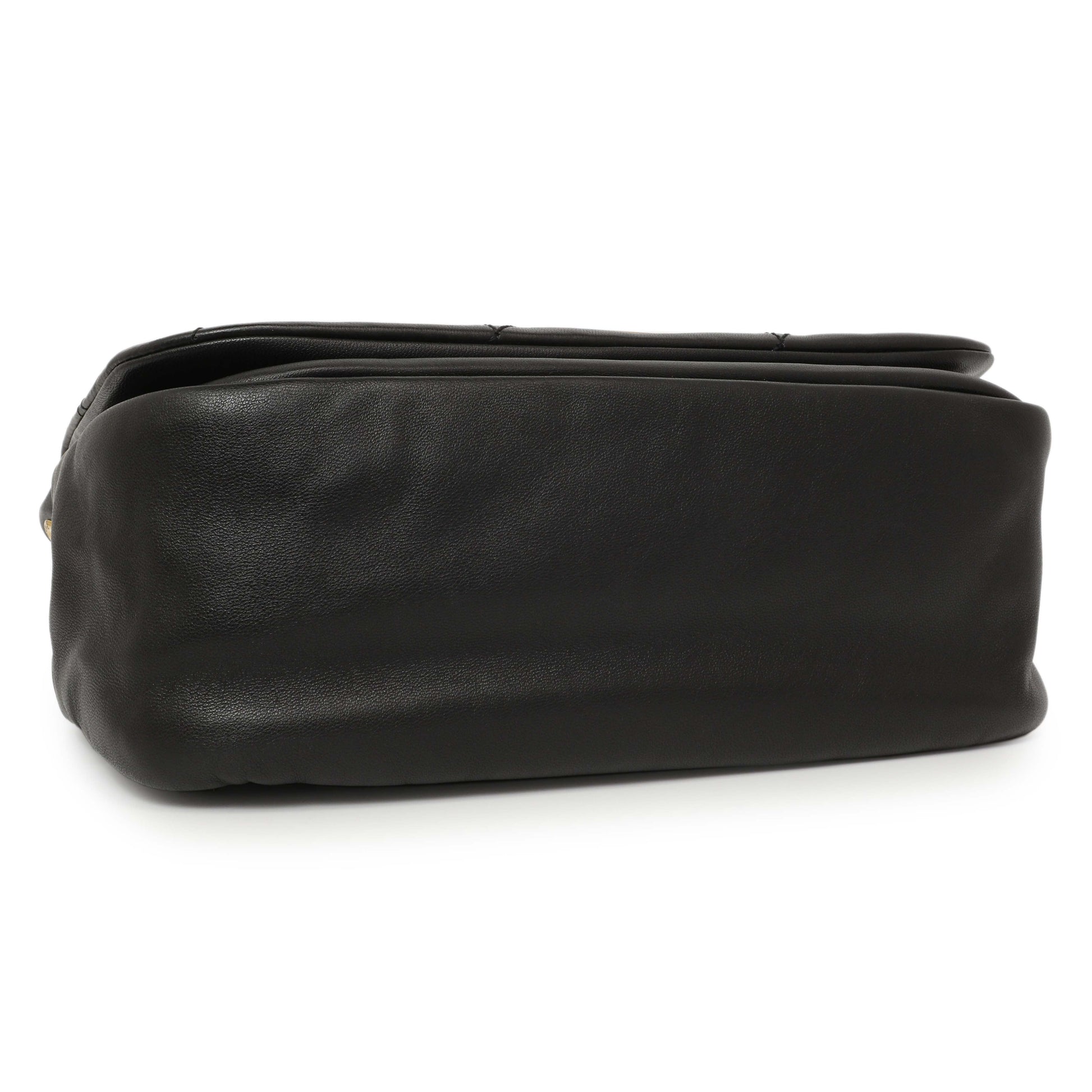 Exclusive Saint Laurent Black Lambskin Matelasse Monogram Small Jamie 4.3 — Back View