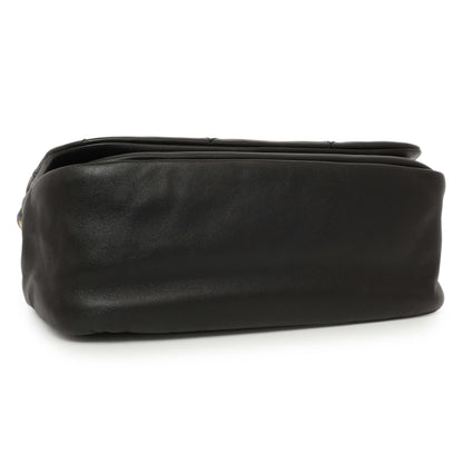 Exclusive Saint Laurent Black Lambskin Matelasse Monogram Small Jamie 4.3 — Back View