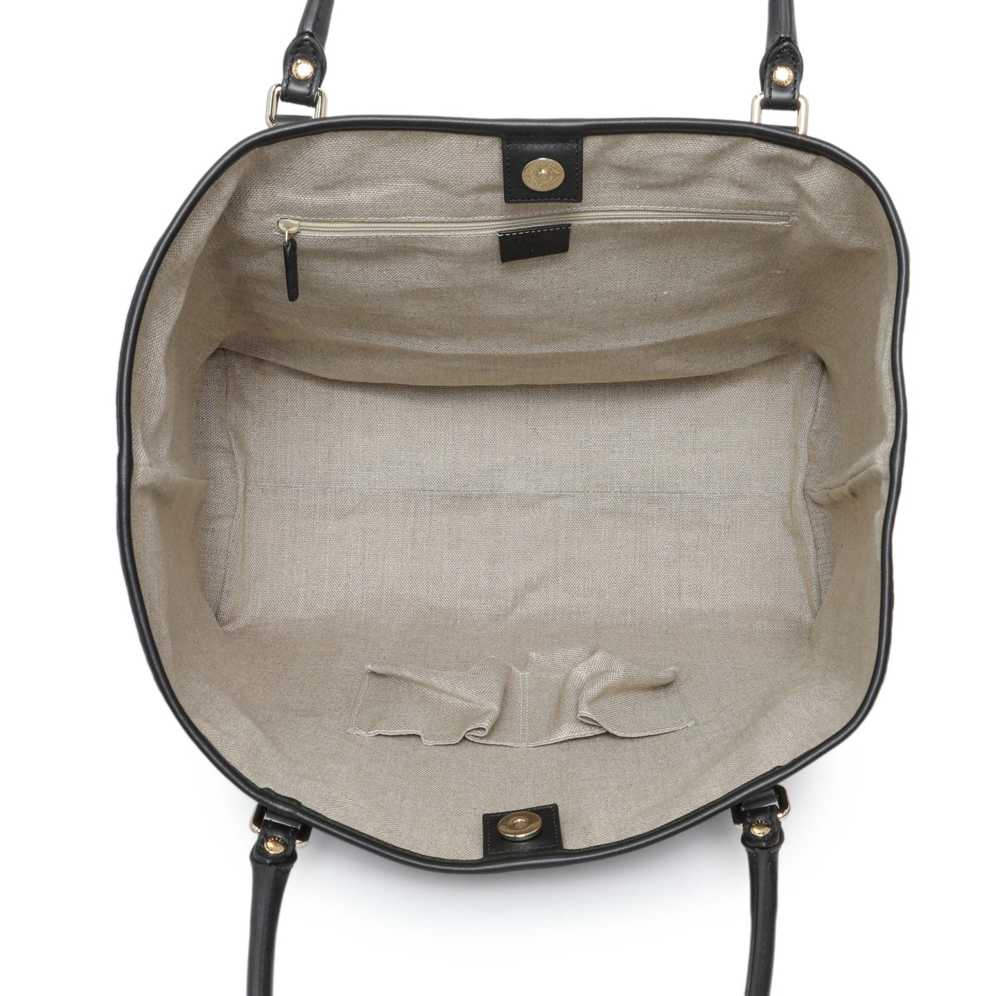 Exclusive Gucci Black Microguccissima Large Joy Tote — Top View