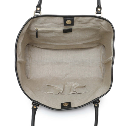 Exclusive Gucci Black Microguccissima Large Joy Tote — Top View