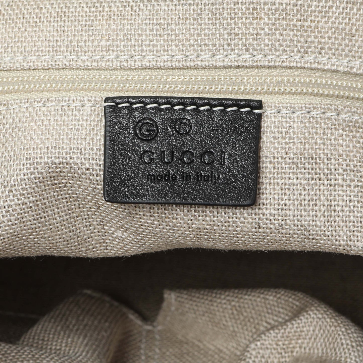 Exclusive Gucci Black Microguccissima Large Joy Tote — Detail View
