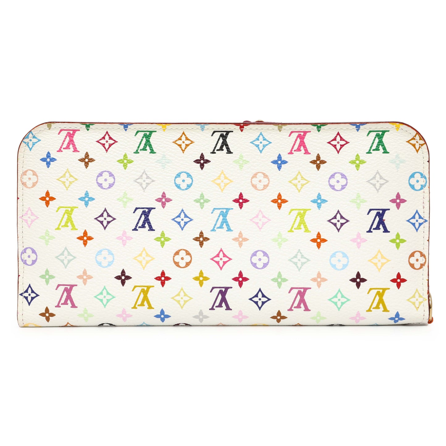 Exclusive Louis Vuitton White Monogram Multicolor Insolite Wallet — Side View
