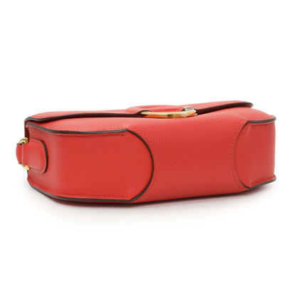 Exclusive Hermes Rouge Tomate Evercolor Cherche Midi 18 — Back View