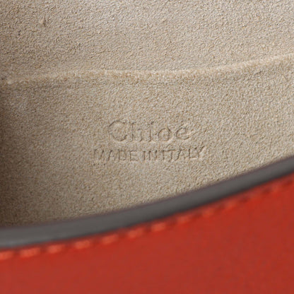 Exclusive Chloe Red Calfskin Small Nile Bracelet Bag — Detail View