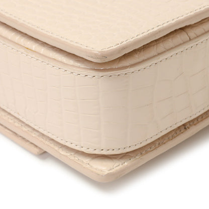 Exclusive Saint Laurent Light Pink Crocodile Embossed Calfskin Medium Bellechasse — Alternate View 7