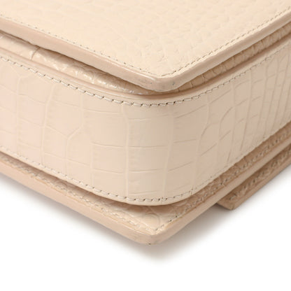 Exclusive Saint Laurent Light Pink Crocodile Embossed Calfskin Medium Bellechasse — Alternate View 8