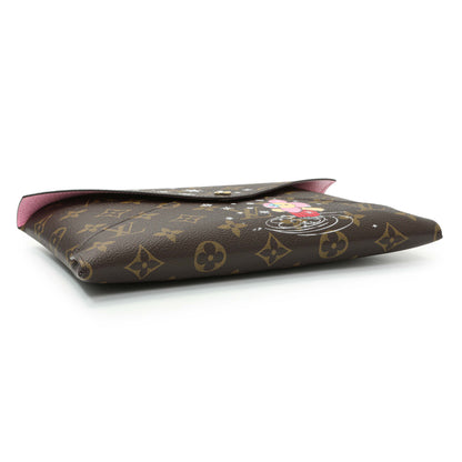 Exclusive Louis Vuitton Monogram 2023 Christmas Animation Kirigami Pochette — Back View