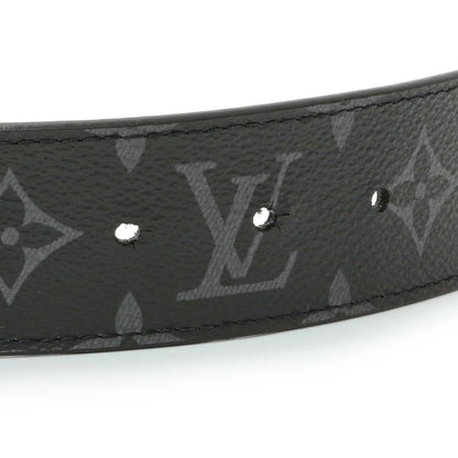 Exclusive Louis Vuitton Monogram Taigarama LV Initiales 40mm Reversible Belt — Top View