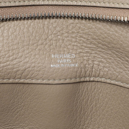 Exclusive Hermes Gris Tourterelle Taurillon Clemence Atlas 35 — Alternate View 9