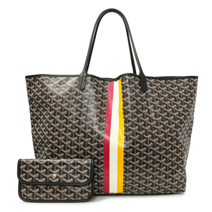 Exclusive Goyard Black Goyardine Saint Louis GM — Front View