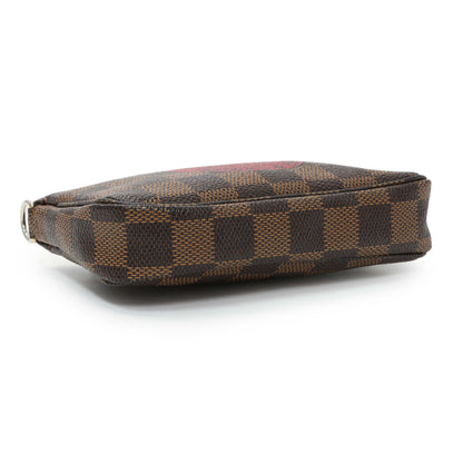 Exclusive Louis Vuitton Damier Ebene Trunks and Bags Mini Pochette Accessories — Back View