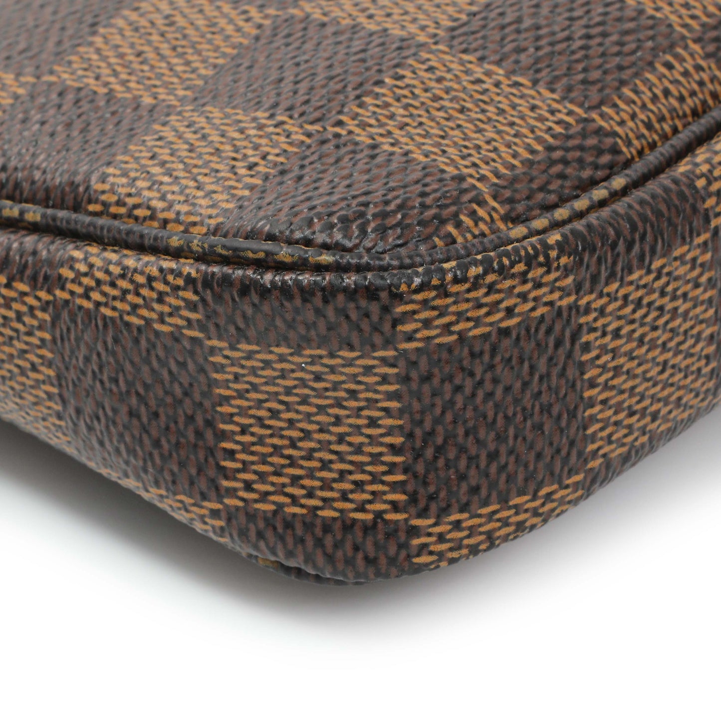 Exclusive Louis Vuitton Damier Ebene Trunks and Bags Mini Pochette Accessories — Top View