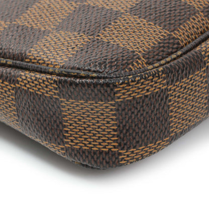Exclusive Louis Vuitton Damier Ebene Trunks and Bags Mini Pochette Accessories — Top View