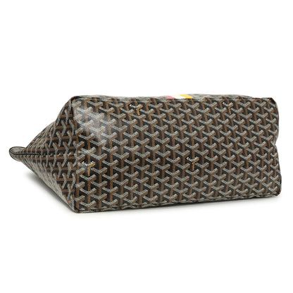 Exclusive Goyard Black Goyardine Saint Louis GM — Back View