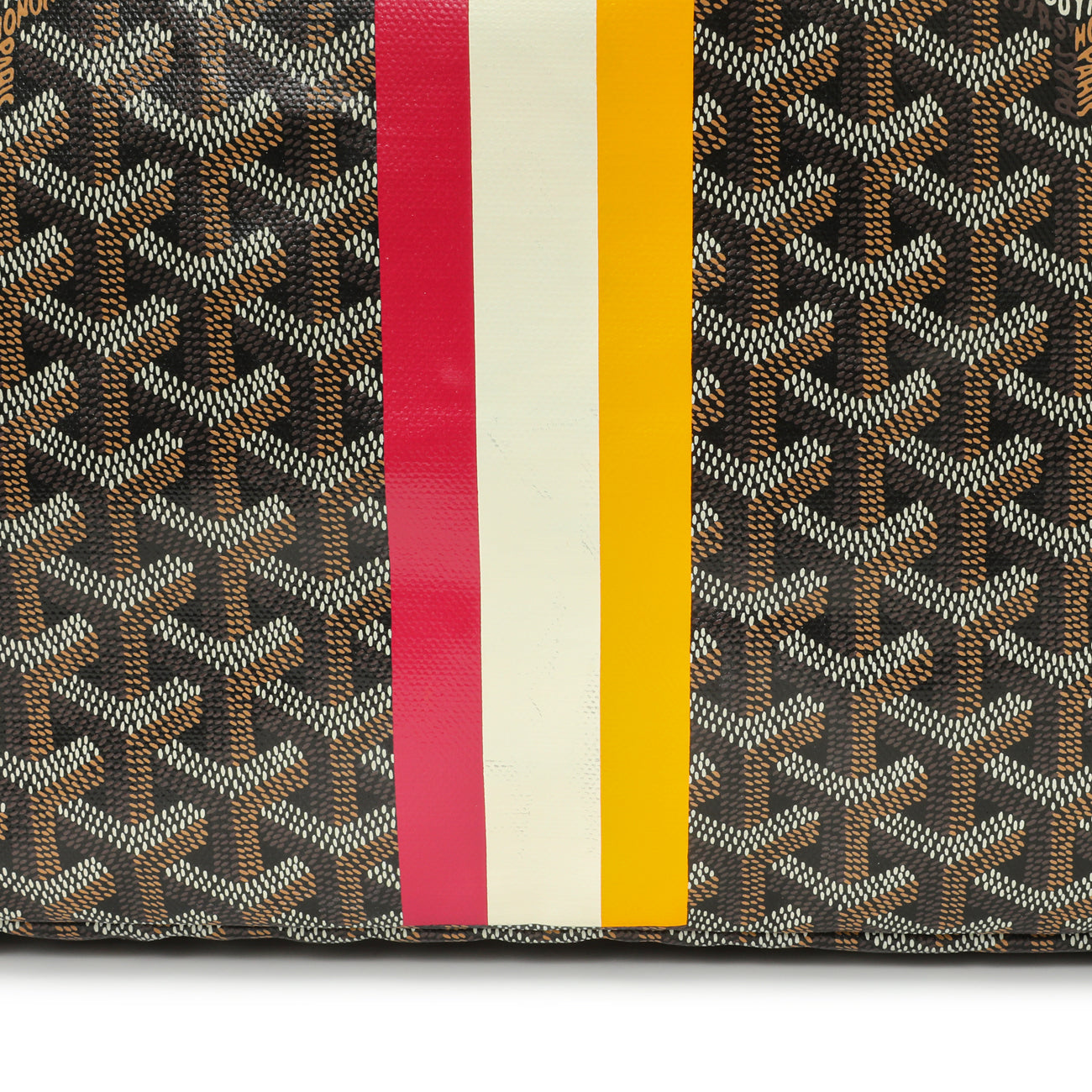 Exclusive Goyard Black Goyardine Saint Louis GM — Detail View
