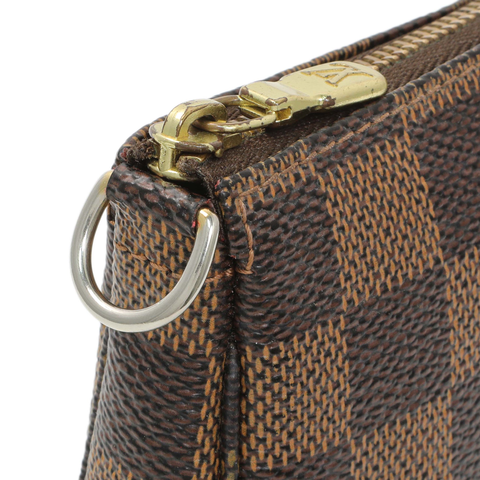 Exclusive Louis Vuitton Damier Ebene Trunks and Bags Mini Pochette Accessories — Alternate View 11