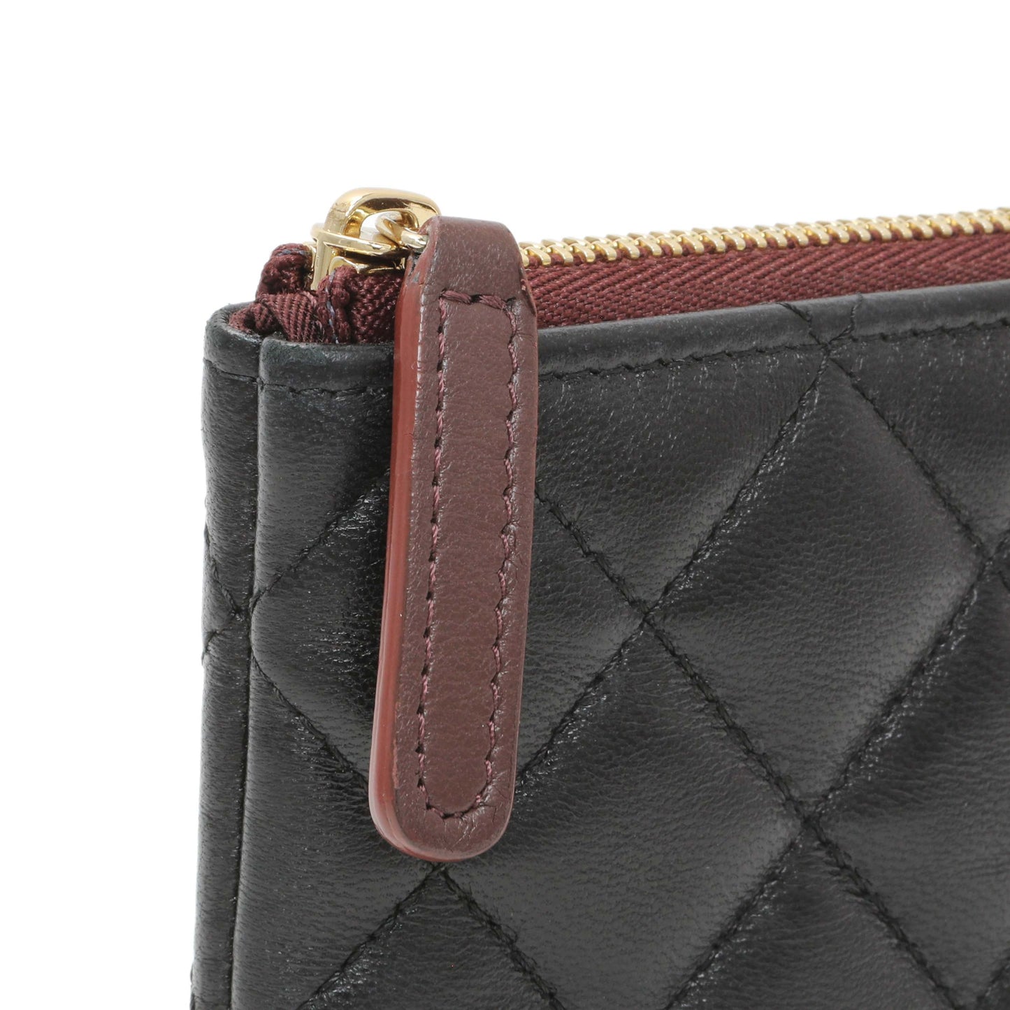 Exclusive Chanel Black Lambskin Quilted Small Cosmetic Case — Alternate View 7