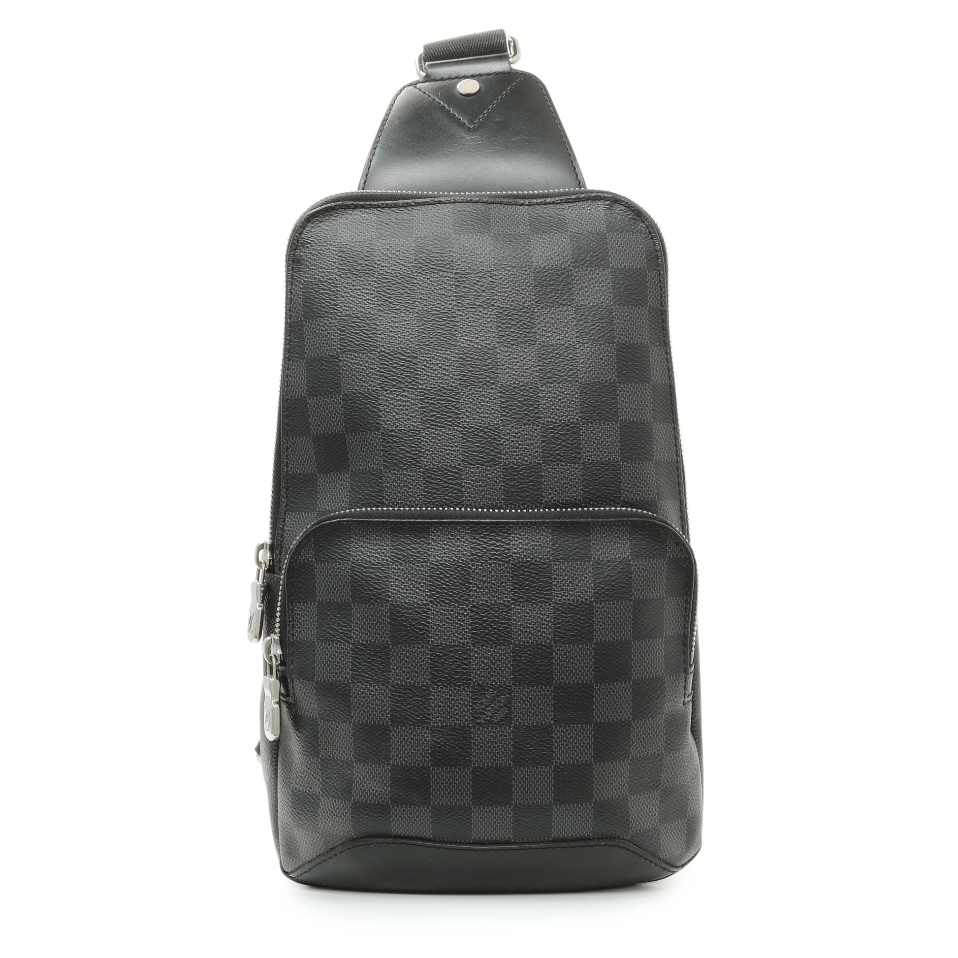 Exclusive Louis Vuitton Damier Graphite Avenue Sling — Front View
