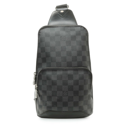 Exclusive Louis Vuitton Damier Graphite Avenue Sling — Front View