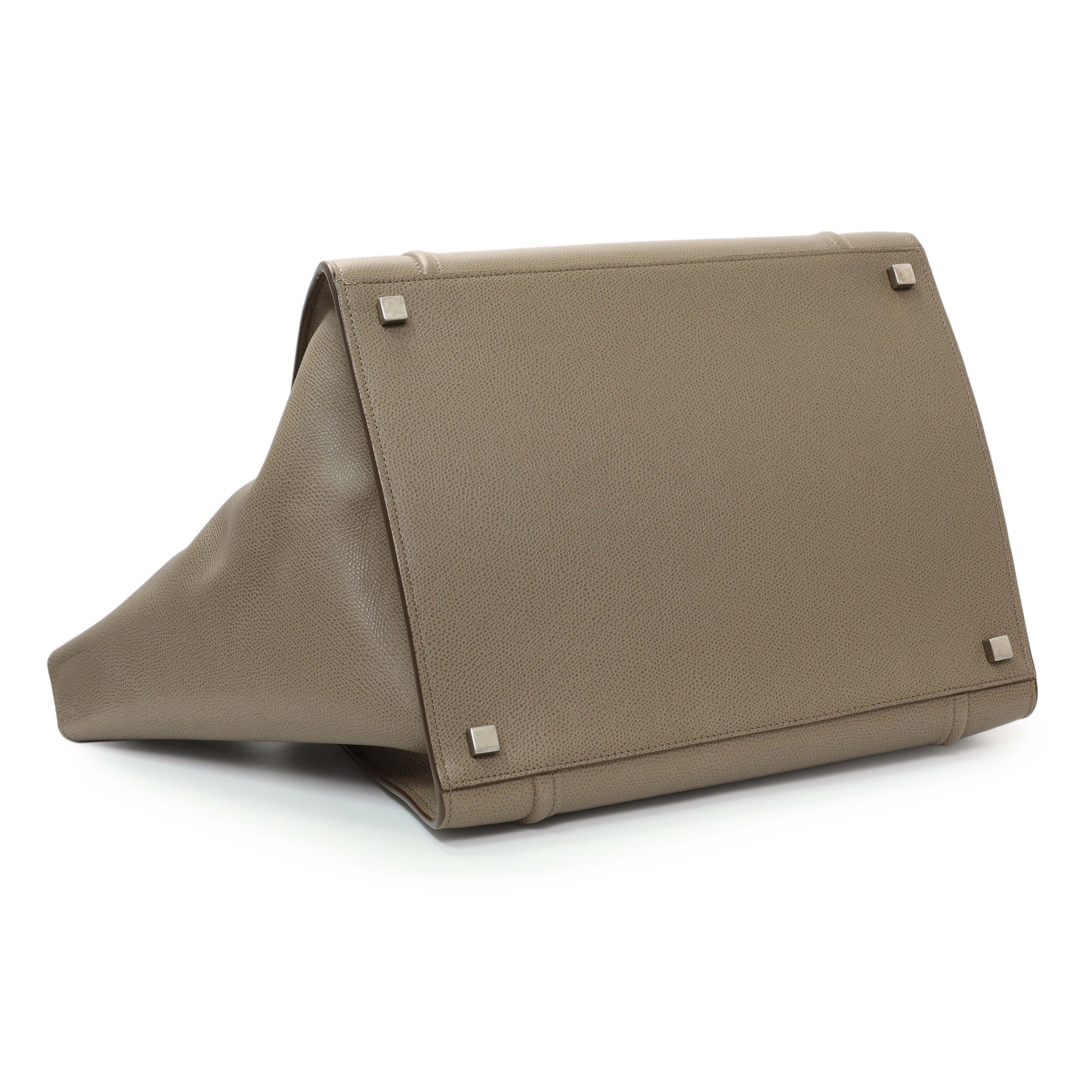 Exclusive Celine Beige Medium Phantom Luggage — Back View