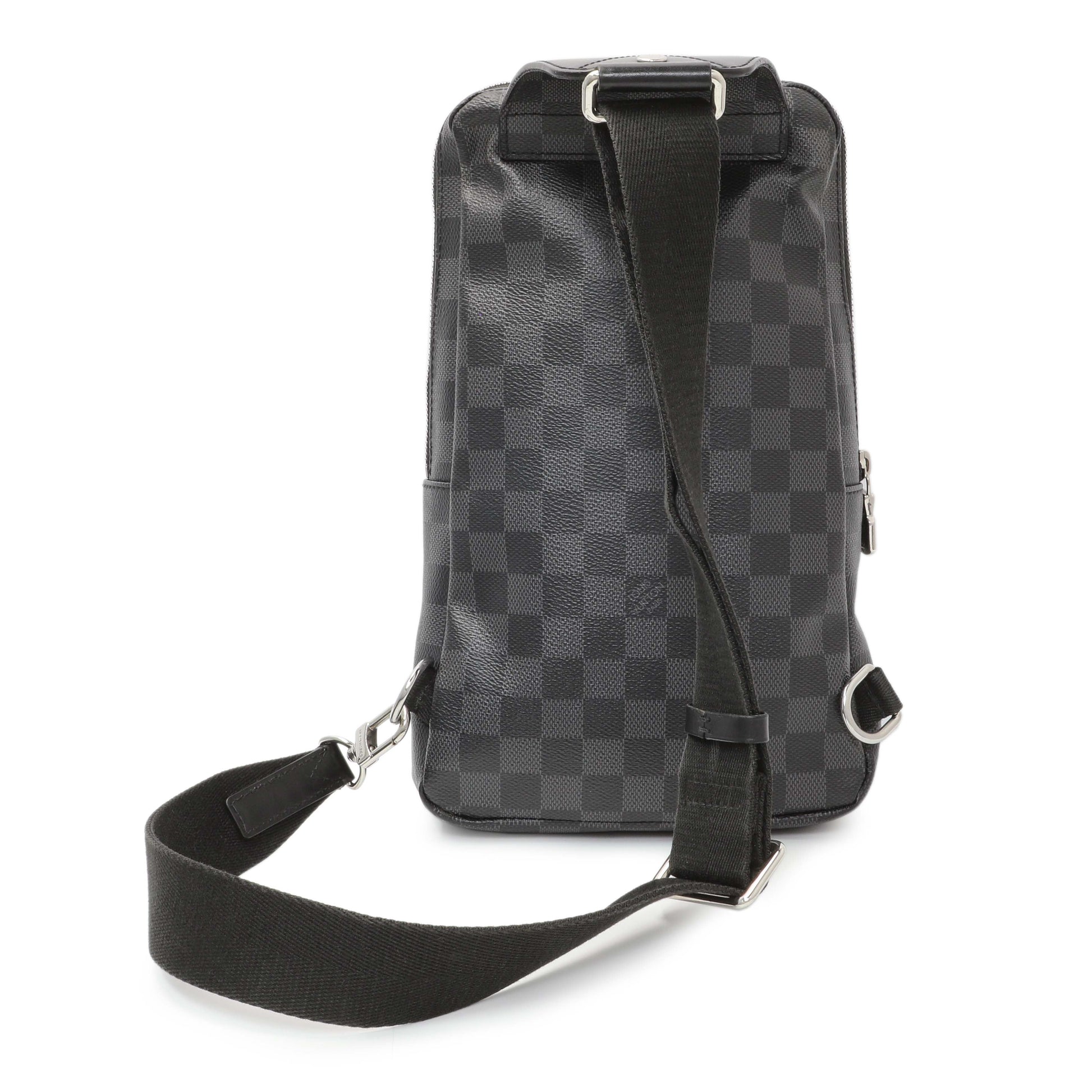 Exclusive Louis Vuitton Damier Graphite Avenue Sling — Side View
