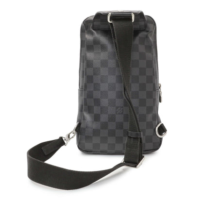 Exclusive Louis Vuitton Damier Graphite Avenue Sling — Side View