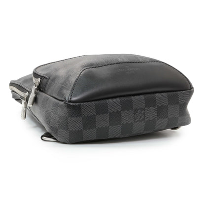 Exclusive Louis Vuitton Damier Graphite Avenue Sling — Back View