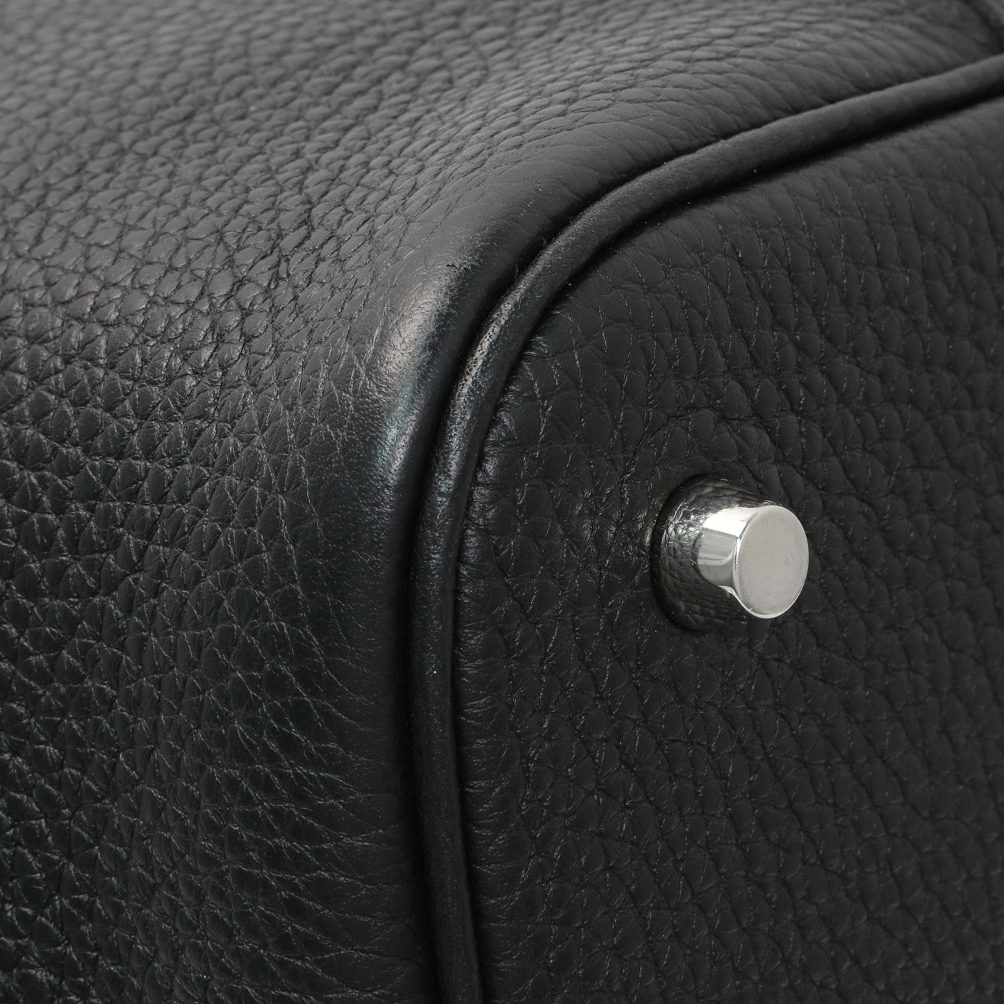 Exclusive Hermes Black Clemence Picotin 22 — Top View