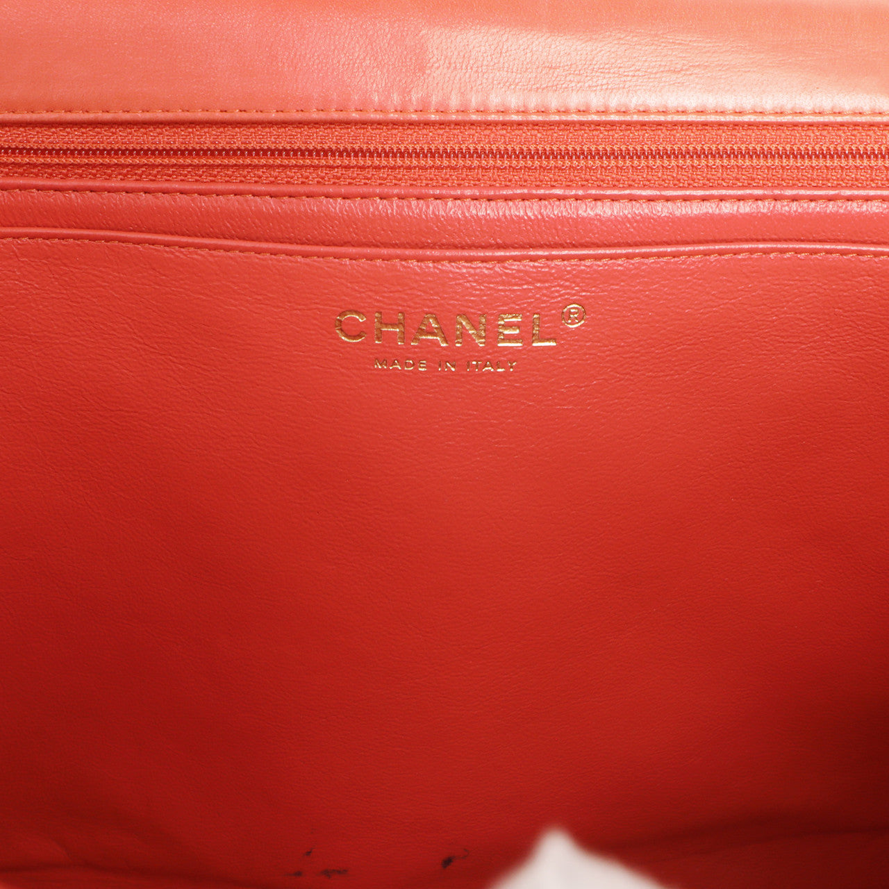 Exclusive Chanel Coral Quilted Lambskin Maxi Classic Single Flap — Alternate View 9