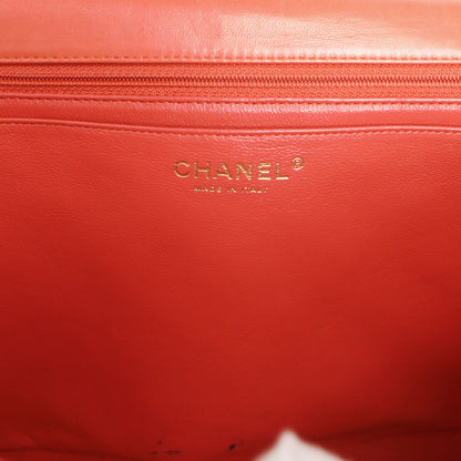 Exclusive Chanel Coral Quilted Lambskin Maxi Classic Single Flap — Alternate View 9