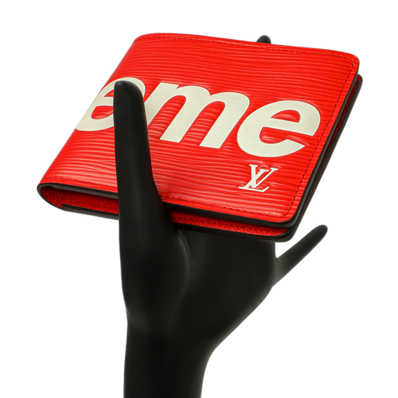 Exclusive Louis Vuitton X SUPREME Red Epi Slender Wallet — Alternate View 7