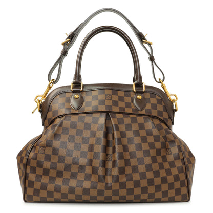 Exclusive Louis Vuitton Damier Ebene Trevi GM — Front View