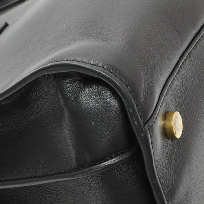 Exclusive Saint Laurent Black Calfskin Small Sac De Jour — Top View
