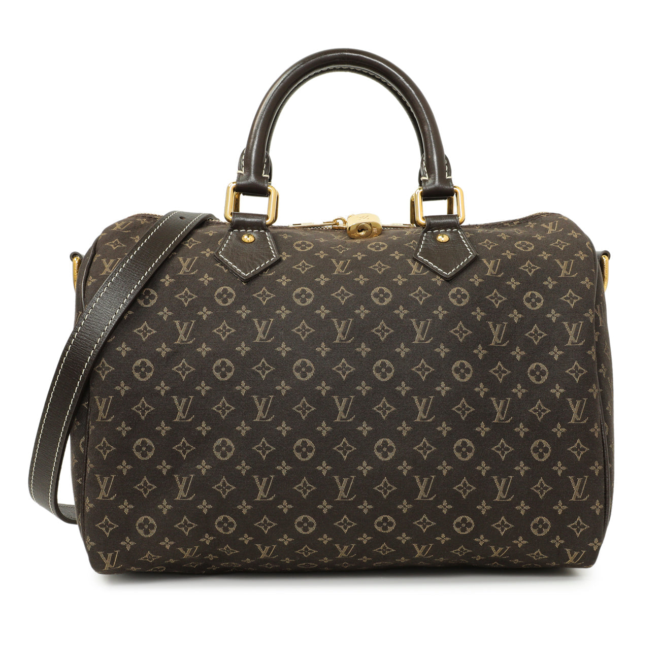 Exclusive Louis Vuitton Monogram Idylle Speedy Bandouliere 30 — Front View