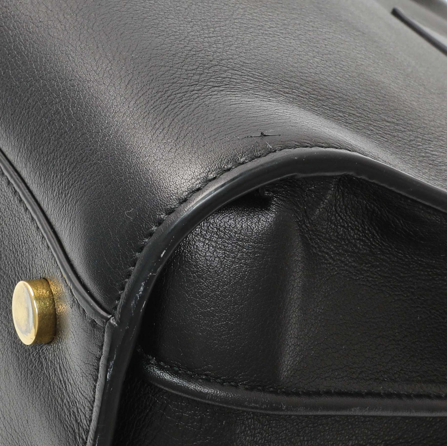 Exclusive Saint Laurent Black Calfskin Small Sac De Jour — Alternate View 7