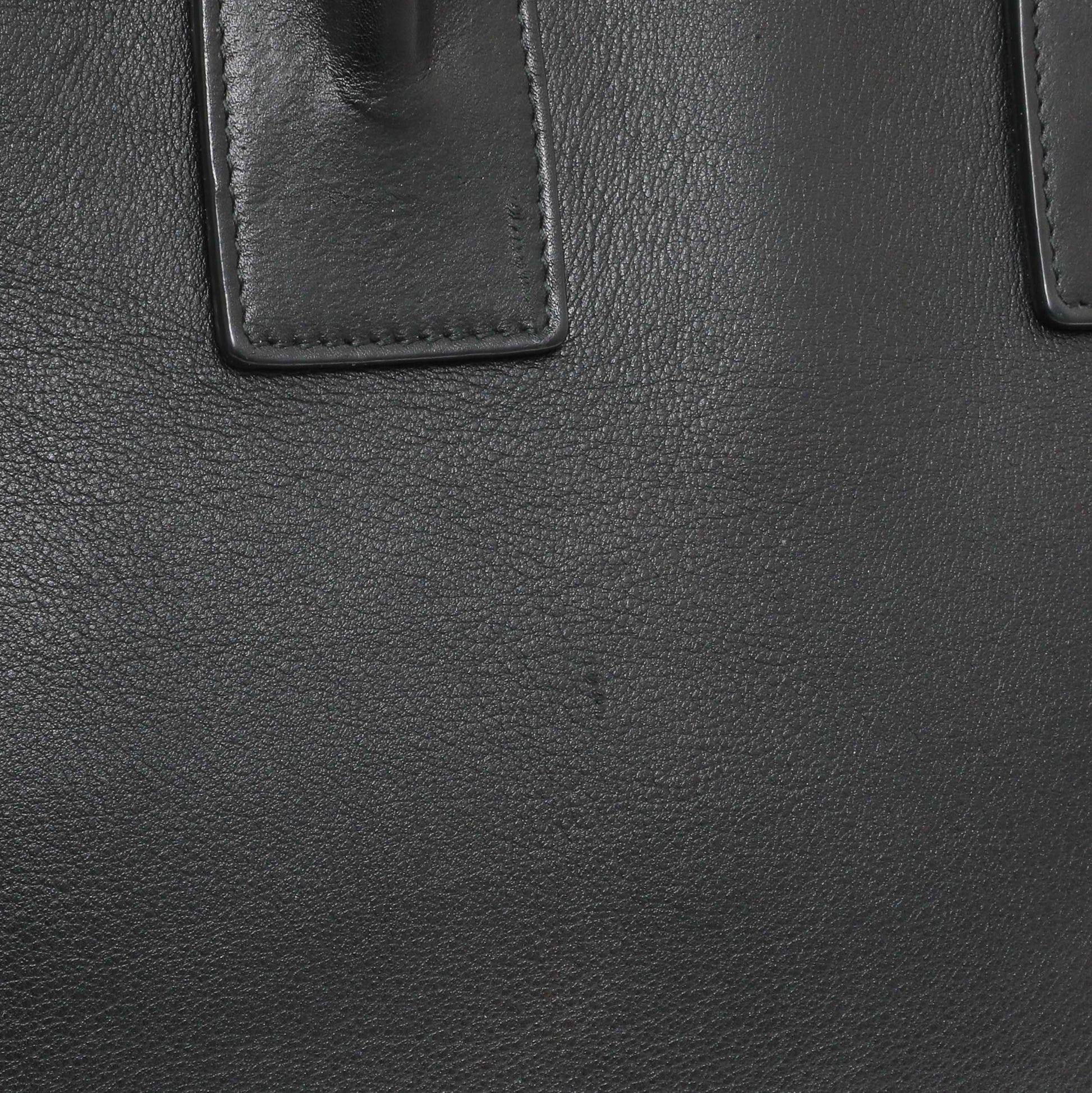 Exclusive Saint Laurent Black Calfskin Small Sac De Jour — Alternate View 11
