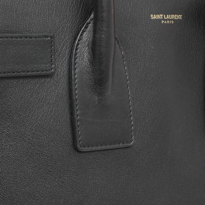 Exclusive Saint Laurent Black Calfskin Small Sac De Jour — Alternate View 12