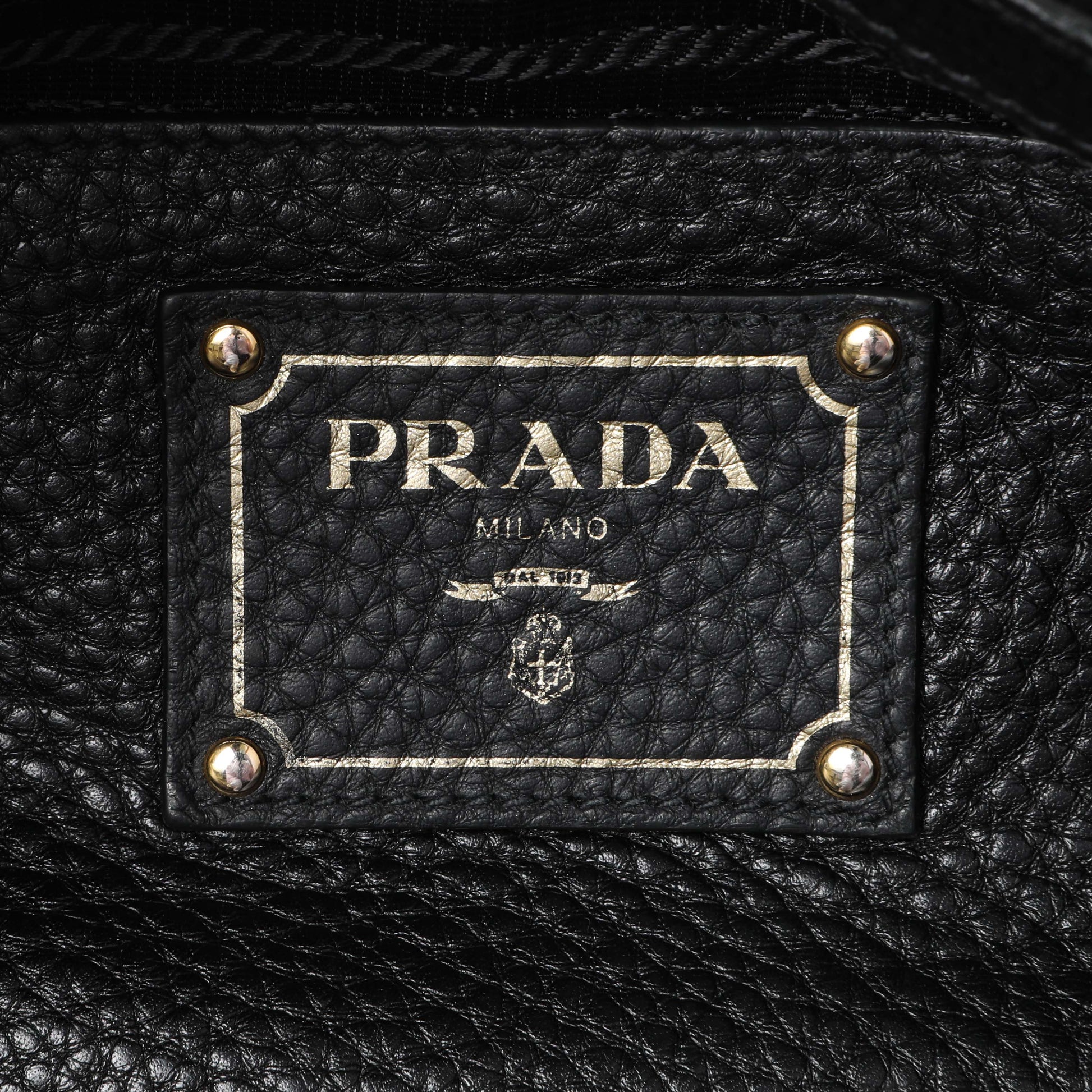 Exclusive Prada Black Vitello Daino Hobo — Alternate View 9