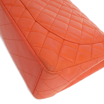 Exclusive Chanel Coral Quilted Lambskin Maxi Classic Single Flap — Alternate View 7