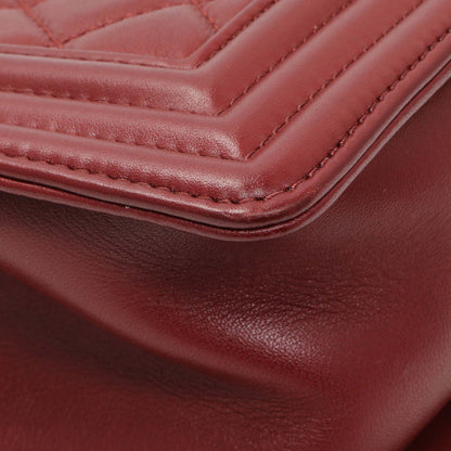 Exclusive Chanel Burgundy Quilted Calfskin Small Boy Flap — Alternate View 7