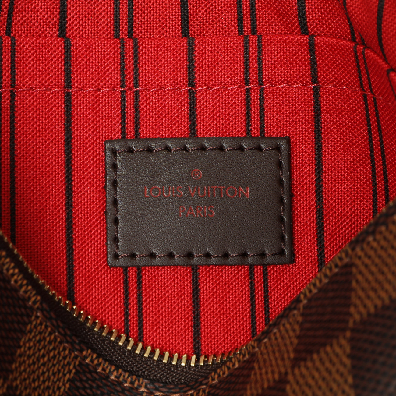 Exclusive Louis Vuitton Damier Ebene Neverfull MM — Alternate View 15