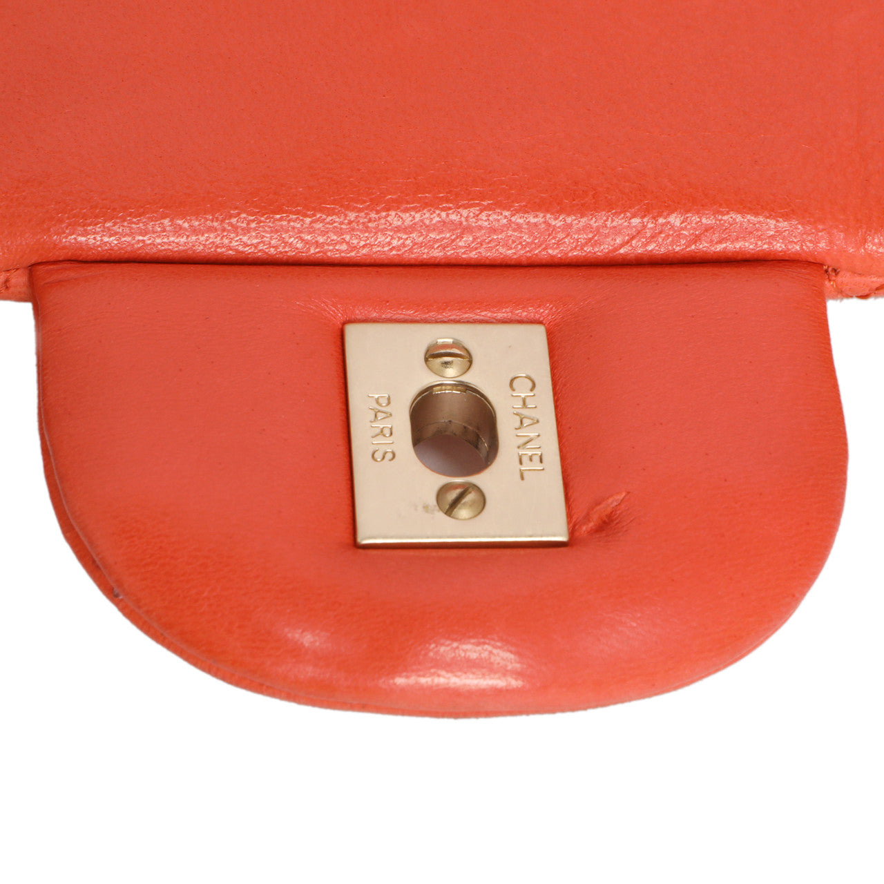 Exclusive Chanel Coral Quilted Lambskin Maxi Classic Single Flap — Alternate View 11