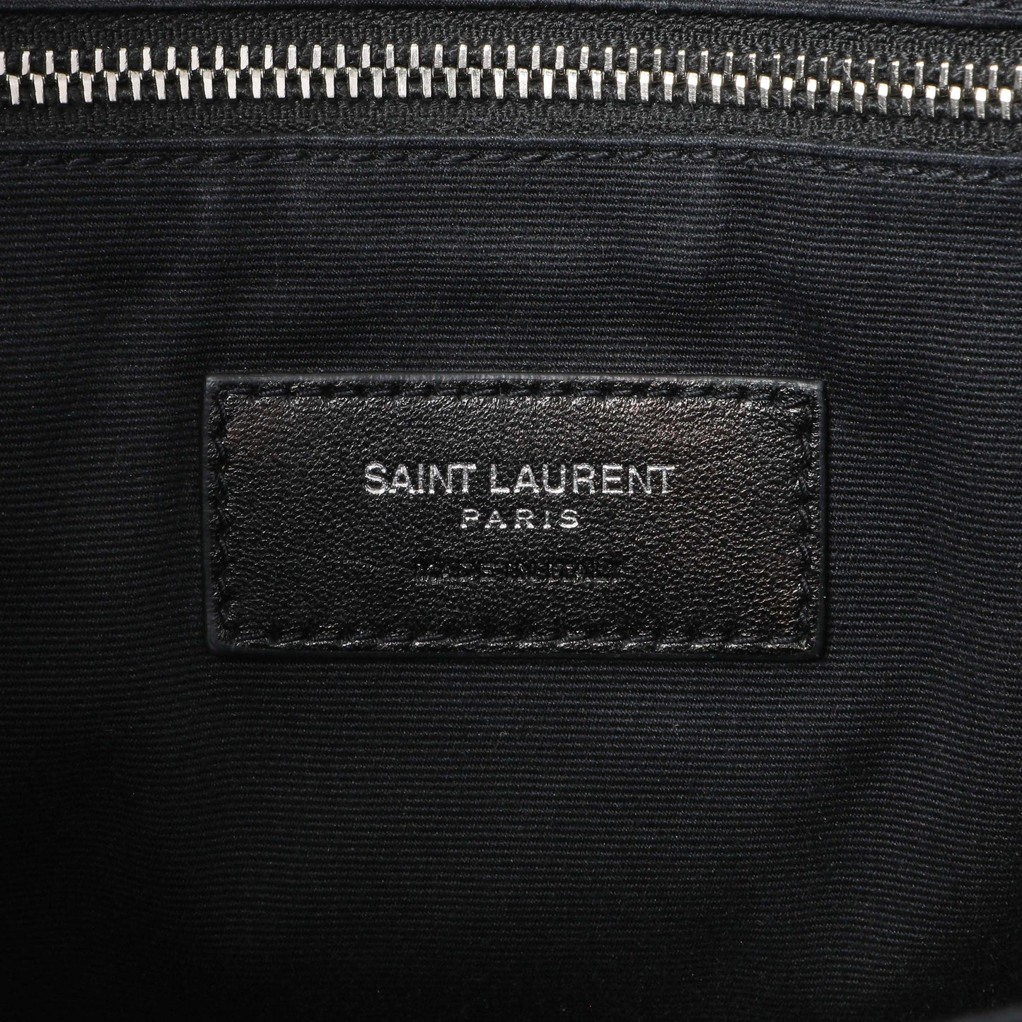 Exclusive Saint Laurent Black Calfskin Y Quilted Monogram Medium Loulou Backpack — Alternate View 9