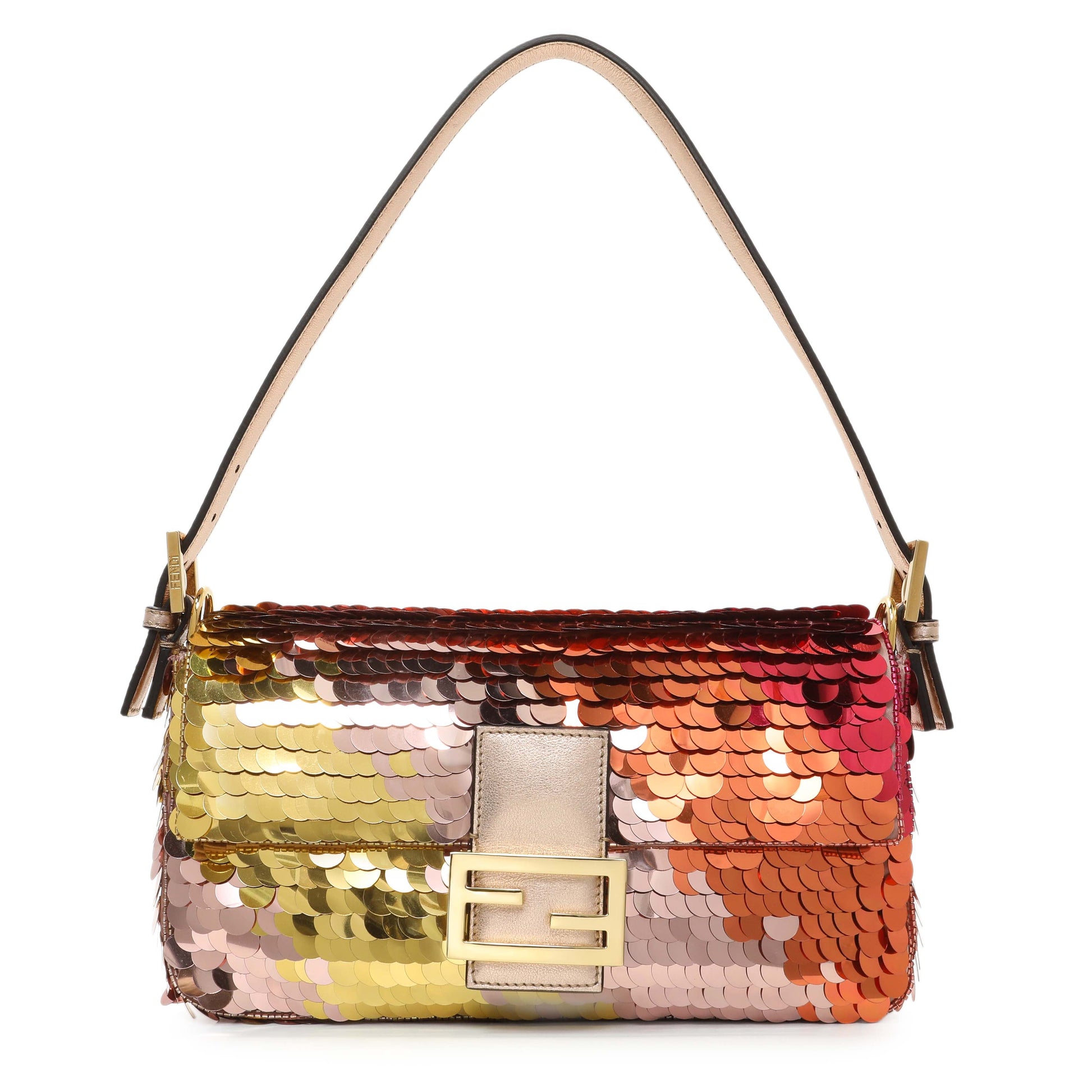 Exclusive Fendi Multicolor Sequin Baguette — Front View