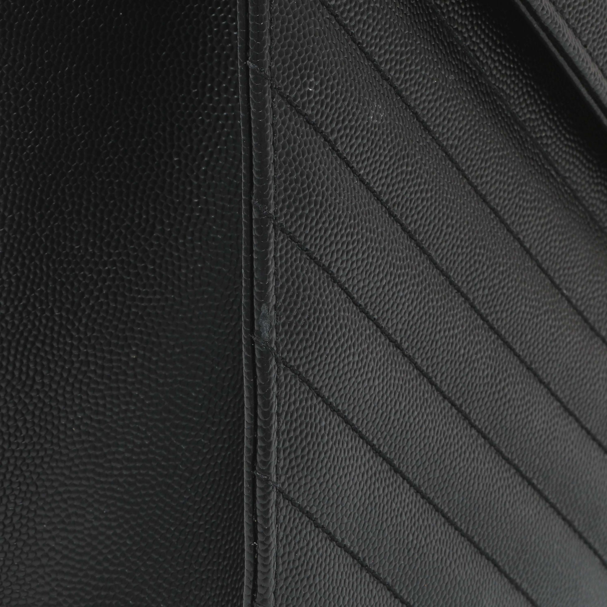 Exclusive Saint Laurent Grain De Poudre Mixed Matelasse Large Triquilt Monogram Satchel — Alternate View 12